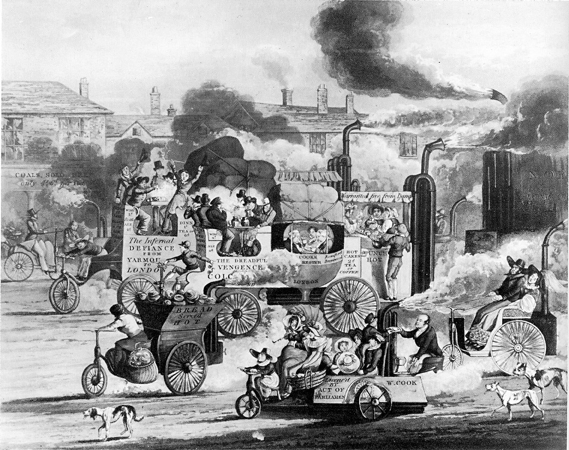 1831-View-Whitechapel-Road-steam-carriage-caricature